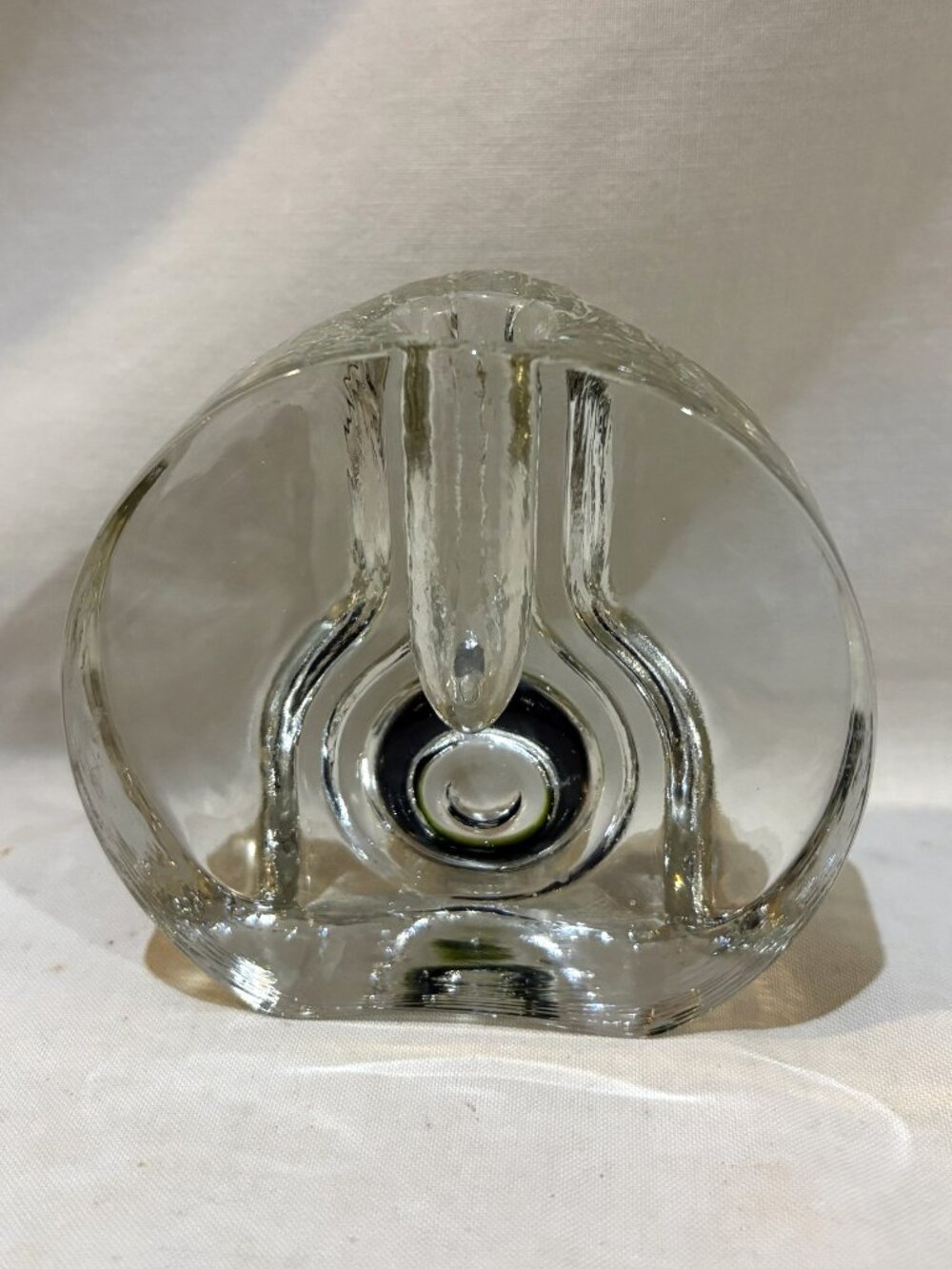 VTG 1970s Walther Glas Bullseye Solifleur Bud Vase by Heiner Dusterhaus